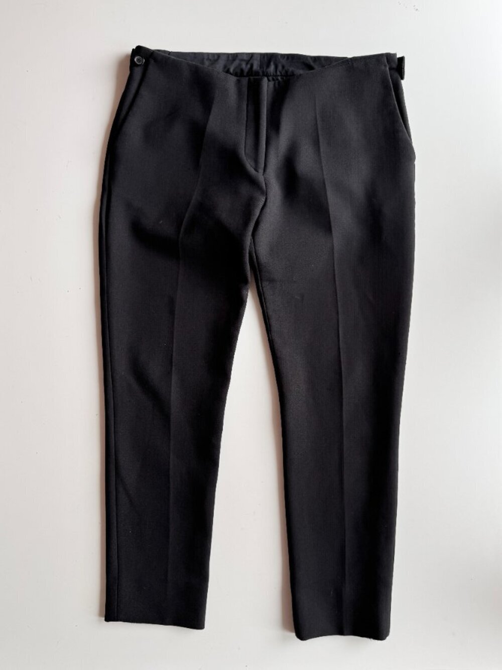ACNE STUDIOS Cig D Wool Mid Rise Cropped Tapered Trousers Pants, Size 36/S - Picture 2 of 11